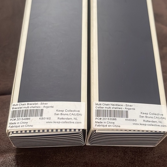 Keep Collective Multi Chain Necklace & Bracelet-Silver - Picture 5 of 5